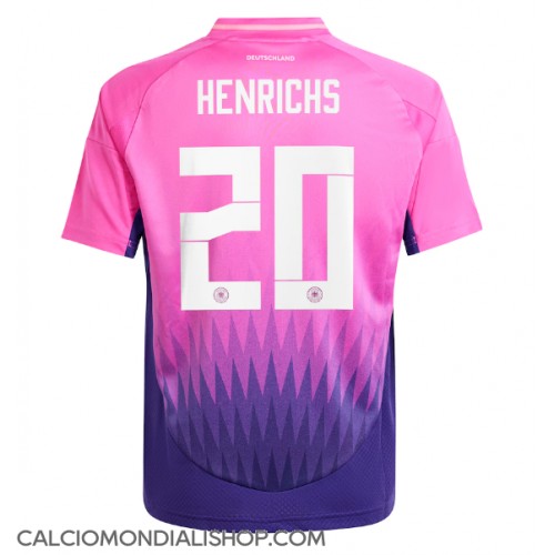 Maglie da calcio Germania Benjamin Henrichs #20 Seconda Maglia Europei 2024 Manica Corta